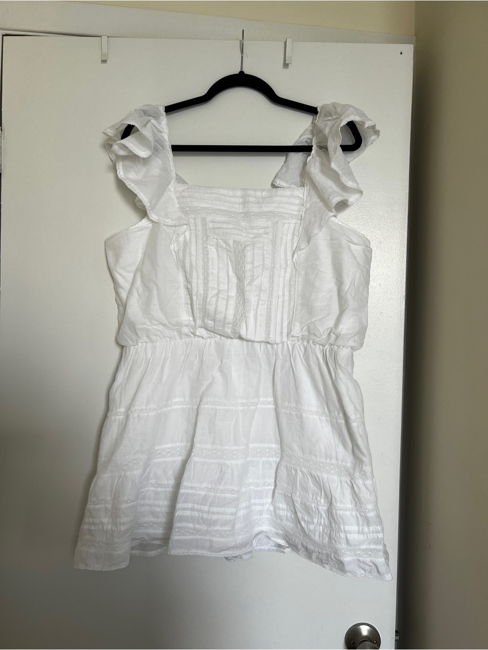 Abercrombie & Fitch White Dress with built-in shorts